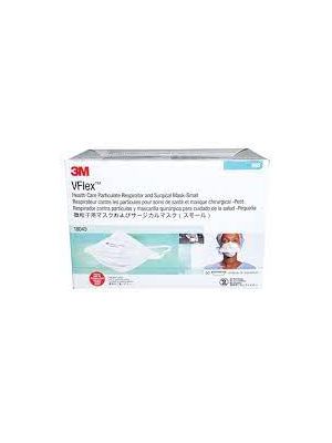 3M 1804S VFlex N95 Health Care Particulate Respirator and Surgical Mask Small Box/50
