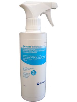 Coloplast 0901 Sproam No-Rinse Body Wash, Shampoo and Incontinent Cleanser 350 mL