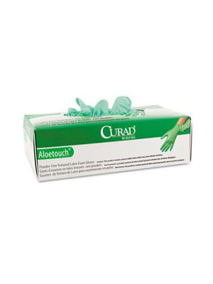 Curad Aloetouch Latex Exam Gloves Non-Sterile Powder-Free Medium Case/1000