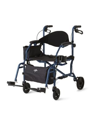 Rollator/Transport Chair Translator Combination Blue