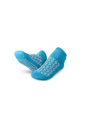 Fall Management Non-Slip Double-Tread Sock Blue Large