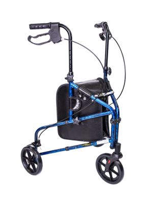 3 Wheel Aluminum Rollator Blue