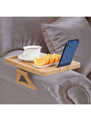 Bamboo Clip on Couch Tray Table