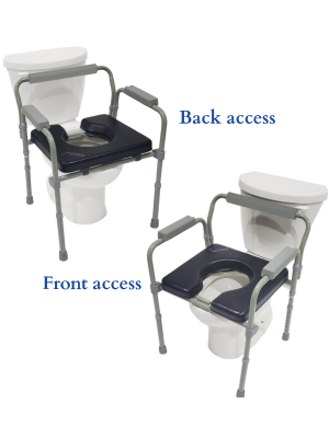 Padded Folding Commode Chair
