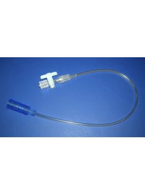 Med-Rx 10-1210 Standard Bore Drainage Tube Universal Connector 1-Way Stopcock Rotating Male Luer Lock 16