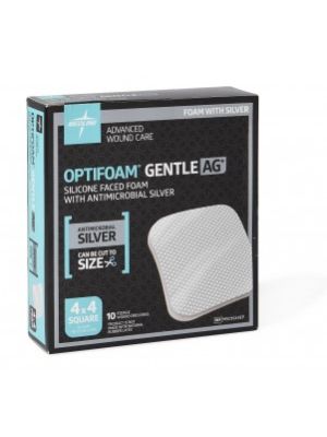 Optifoam Gentle Ag Silicone Faced Foam & Border with Antimicrobial Silver 4