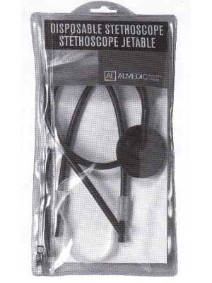 Nurses Stethoscope Single Use Blue in Zip-Lock Bag