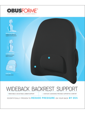 The ObusForme Wideback Backrest Support Boxed