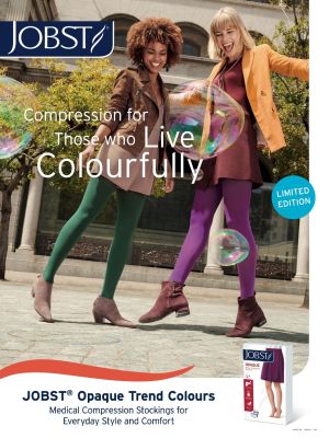 Jobst Opaque Trend Colours Thigh High Lace Top 15-20 mmHg