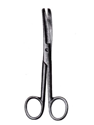 Operating Scissors Curved Blunt/Blunt 14cm 5 1/2