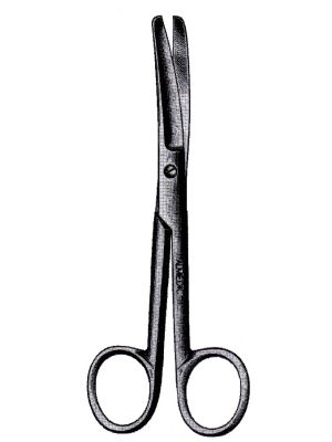 Standard Operating Scissors Curved Blunt/Blunt 14cm 5 1/2