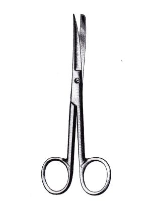 Operating Scissors Curved Sharp/Blunt 14cm 5 1/2