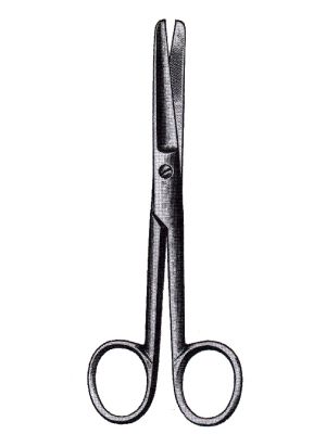 Operating Scissors Straight Blunt/Blunt 11.5cm 4 1/2