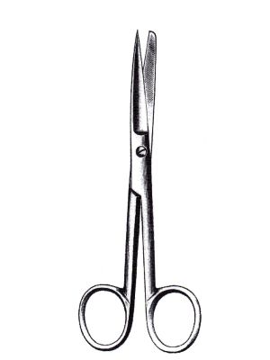 Standard Operating Scissors Straight Sharp/Blunt 14cm 5 1/2