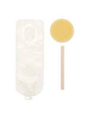 Hollister 3778 Pouchkins Newborn One-Piece Ostomy Pouch Flat Barrier Ultra-Clear up to 1-3/8