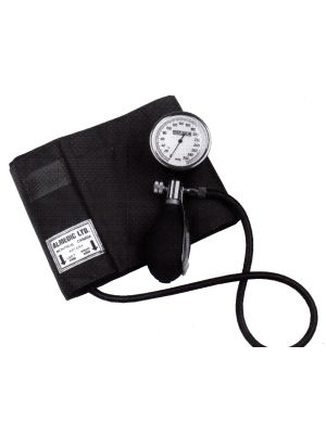 Palm Model Aneroid Blood Pressure Unit with Black Nylon Cuff Adult Size
