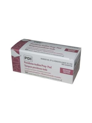 Povidone-Iodine Prep Pad Medium Box/100