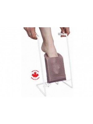 Terry-Covered Compression Stocking Aid