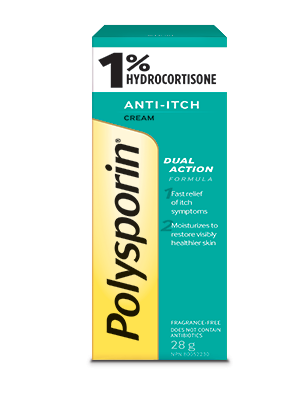 Polysporin 1% Hydrocortisone Anti-Itch Cream 28 g