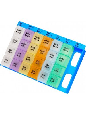Weekly Pill Planner with 4 times daily removable sections