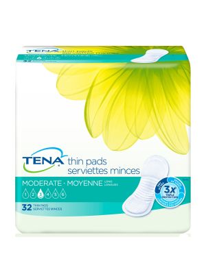 Tena Moderate Thin Pads Long Case/128