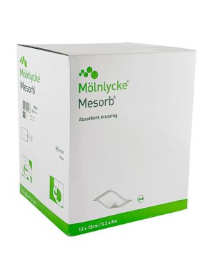 Molnlycke 677201 Mesorb Absorbent Dressing 13cm X 15cm Box/50