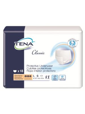 Tena Classic Protective Underwear Heavy Absorbency Large Case/72