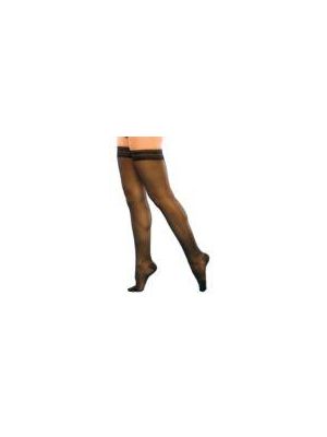 Sigvaris 120 Sheer Fashion for Women 15-20 mmHg Closed Toe Thigh High with Grip Top 