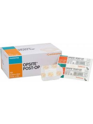 Smith + Nephew 66000708 Opsite Post-Op Dressings 6.5cm x 5cm Box/100