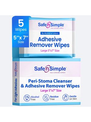 Safe n Simple Peri-Stoma Cleanser & Adhesive Remover Individually Wrapped 5