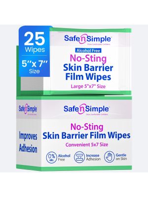 Safe n Simple No-Sting Skin Barrier Wipes 5
