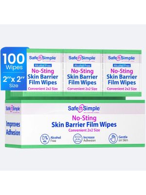 Safe n Simple No-Sting Skin Barrier Wipes 2