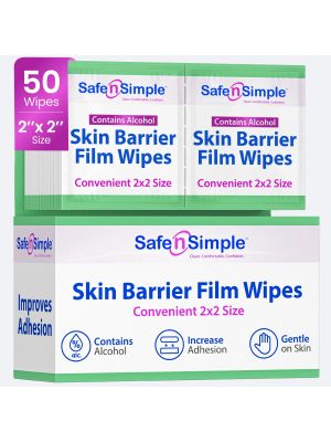 Safe n Simple Skin Barrier Film Individual Protective Wipes with Alcohol 2