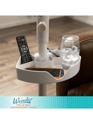 Pole Bin Accessory White