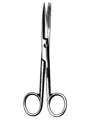 Standard Operating Scissors Straight Sharp/Blunt 12.5cm 5