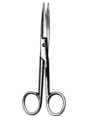 Standard Operating Scissors Straight Sharp/Sharp 12.5cm 5