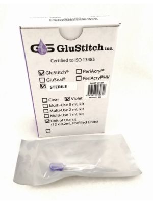 GluStitch Skin Adhesive 0.2 mL Single Dose Preloaded Applicator Violet Box/12