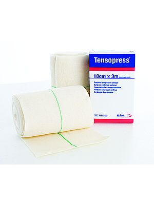 Tensopress 7172300 Long Stretch Compression Bandage 40 mmHg Beige 10 cm x 3 m Box/1 Case/10 Boxes