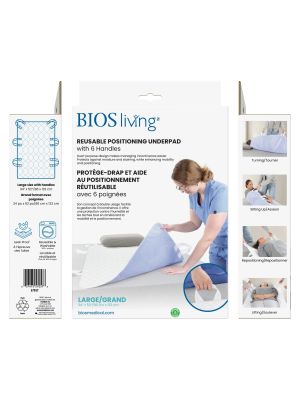 Reusable Positioning Underpad with 6 Handles Large 34