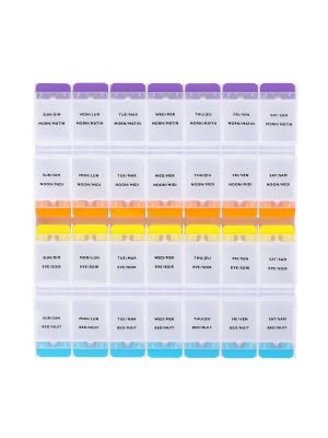 Easy Open 4 x Daily Pill Planner