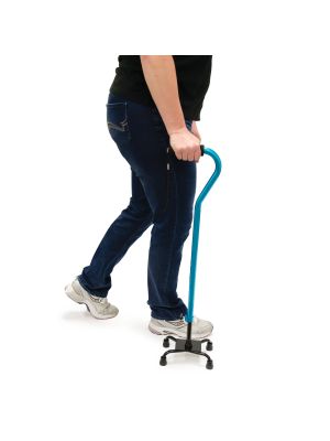 Quad Cane K Style Base Blue