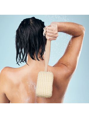 Wooden Long-Handled Bath Sponge & Sisal