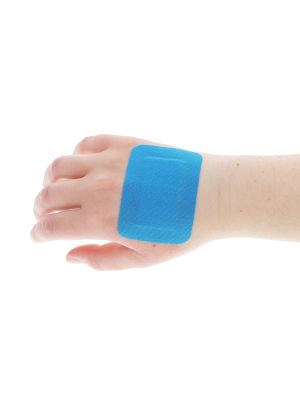 Blue Metal Detectable Large Patch Bandages Box/50