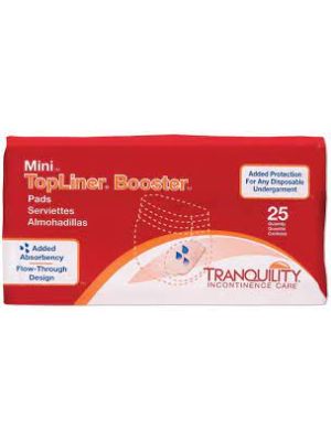Tranquility TopLiner Booster Pad Mini 10.5″ x 2.75″ Case/200
