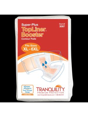 Tranquility TopLiner Booster Contour Pad Super Plus 32″ x 14″ Case/96