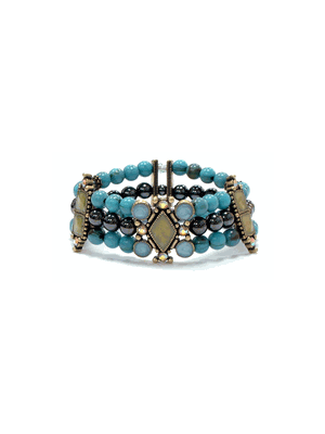 Serenity Magnetic Fashion Bracelet Turquoise