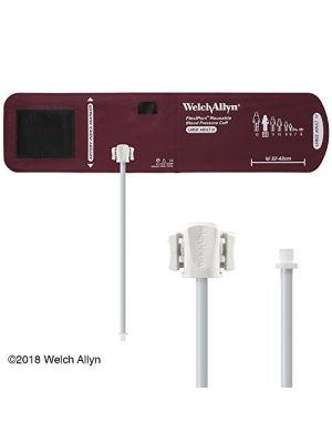 Welch Allyn FlexiPort Reusable Blood Pressure Cuff Large Adult Long 1-Tube Screw Connector