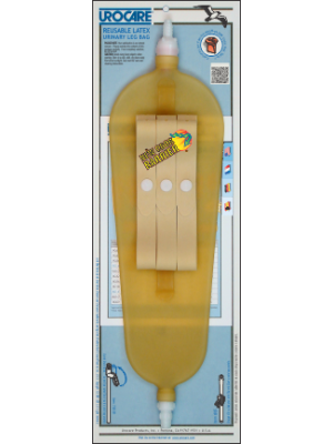 Urocare 9532 Reusable Latex Urinary Leg Bag Large 32 fl. oz. Capacity