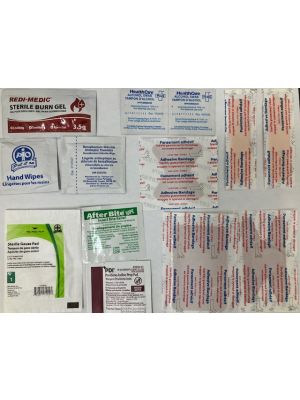 Deluxe Vinyl Pocket First Aid Kit 15 Pieces