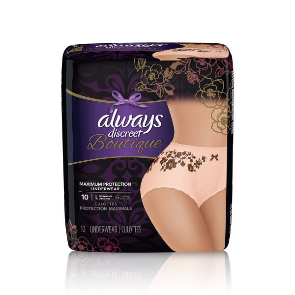 Always Discreet Incontinence Pants Large 10 per pack
